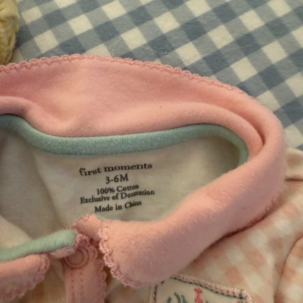 Vintage Baby Girls' Footed Sleepers - Pink & Yellow Set